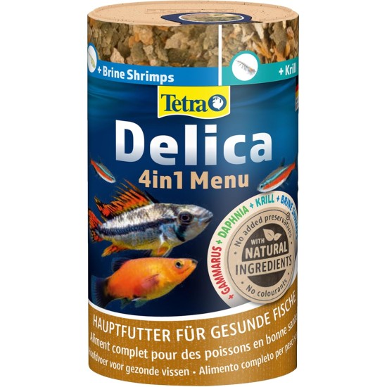 TetraDelica Natural Food for Ornamental Fish, Krill, Daphnia, Water Fleas, Brine Shrimps, Bloodworms, Red Mosquito Larvae,. Various Varieties and Sizes, Single, mix TetraDelica Natural Food for Ornamental Fish, Krill, Daphnia, Water Fleas, Brine Shrimps, Bloodworms, Red Mosquito Larvae,. Various Varieties and Sizes, Single, mix
