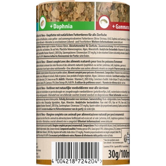 TetraDelica Natural Food for Ornamental Fish, Krill, Daphnia, Water Fleas, Brine Shrimps, Bloodworms, Red Mosquito Larvae,. Various Varieties and Sizes, Single, mix TetraDelica Natural Food for Ornamental Fish, Krill, Daphnia, Water Fleas, Brine Shrimps, Bloodworms, Red Mosquito Larvae,. Various Varieties and Sizes, Single, mix