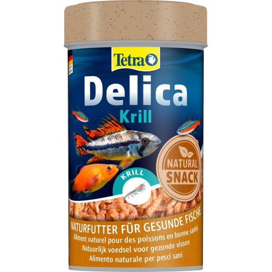 TetraDelica Natural Food for Ornamental Fish, Krill, Daphnia, Water Fleas, Brine Shrimps, Bloodworms, Red Mosquito Larvae,. Various Varieties and Sizes, Single, mix TetraDelica Natural Food for Ornamental Fish, Krill, Daphnia, Water Fleas, Brine Shrimps, Bloodworms, Red Mosquito Larvae,. Various Varieties and Sizes, Single, mix