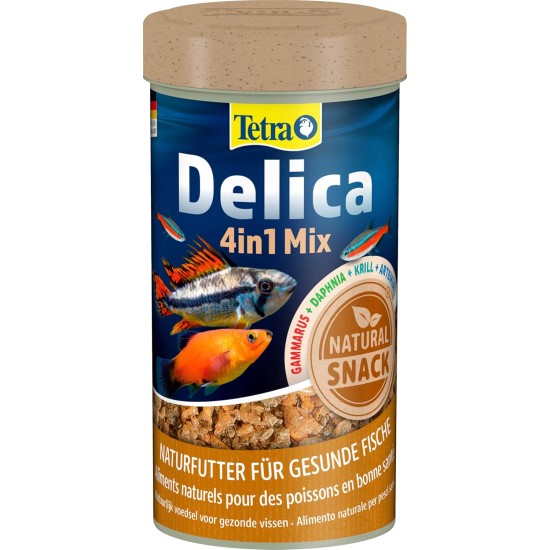 TetraDelica Natural Food for Ornamental Fish, Krill, Daphnia, Water Fleas, Brine Shrimps, Bloodworms, Red Mosquito Larvae,. Various Varieties and Sizes, Single, mix TetraDelica Natural Food for Ornamental Fish, Krill, Daphnia, Water Fleas, Brine Shrimps, Bloodworms, Red Mosquito Larvae,. Various Varieties and Sizes, Single, mix