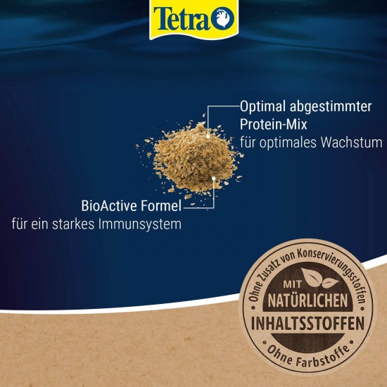 TetraMin Flakes, Flake-Shaped Fish Food for All Ornamental Fish, Balanced Blend for Healthy Fish and Clear Water, 1 L Tin TetraMin Flakes, Flake-Shaped Fish Food for All Ornamental Fish, Balanced Blend for Healthy Fish and Clear Water, 1 L Tin