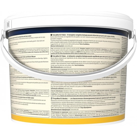 TetraMin Flakes, Flake-Shaped Fish Food for All Ornamental Fish, Balanced Blend for Healthy Fish and Clear Water, 1 L Tin TetraMin Flakes, Flake-Shaped Fish Food for All Ornamental Fish, Balanced Blend for Healthy Fish and Clear Water, 1 L Tin