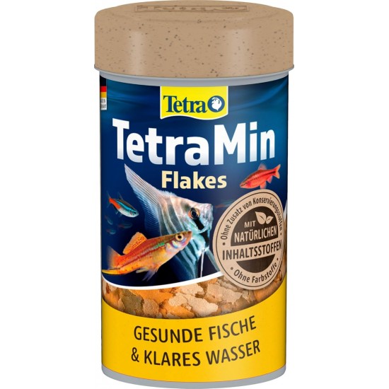 TetraMin Flakes, Flake-Shaped Fish Food for All Ornamental Fish, Balanced Blend for Healthy Fish and Clear Water, 1 L Tin TetraMin Flakes, Flake-Shaped Fish Food for All Ornamental Fish, Balanced Blend for Healthy Fish and Clear Water, 1 L Tin