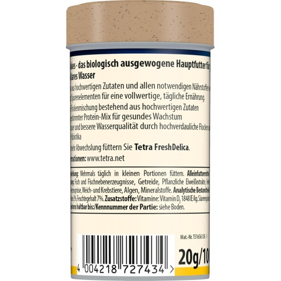 TetraMin Flakes, Flake-Shaped Fish Food for All Ornamental Fish, Balanced Blend for Healthy Fish and Clear Water, 1 L Tin TetraMin Flakes, Flake-Shaped Fish Food for All Ornamental Fish, Balanced Blend for Healthy Fish and Clear Water, 1 L Tin