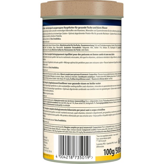 TetraMin Flakes, Flake-Shaped Fish Food for All Ornamental Fish, Balanced Blend for Healthy Fish and Clear Water, 1 L Tin TetraMin Flakes, Flake-Shaped Fish Food for All Ornamental Fish, Balanced Blend for Healthy Fish and Clear Water, 1 L Tin