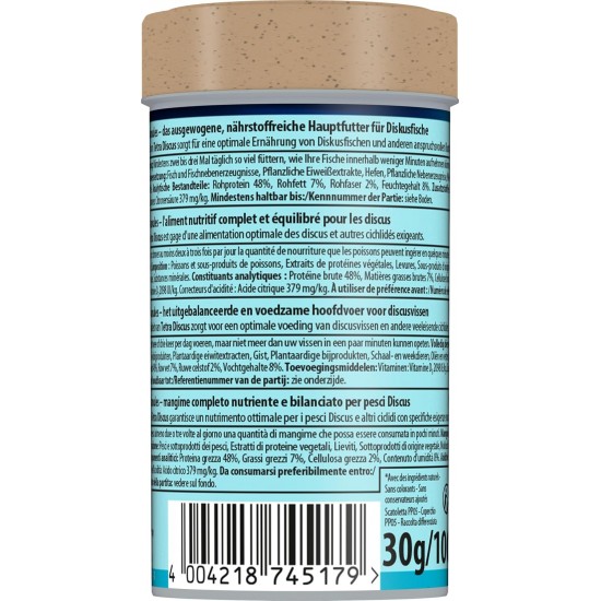 Tetradiscus, specially adapted to the dietary needs of discus fish, in granulate form, 1 can (1 x 250 ml) Tetradiscus, specially adapted to the dietary needs of discus fish, in granulate form, 1 can (1 x 250 ml)