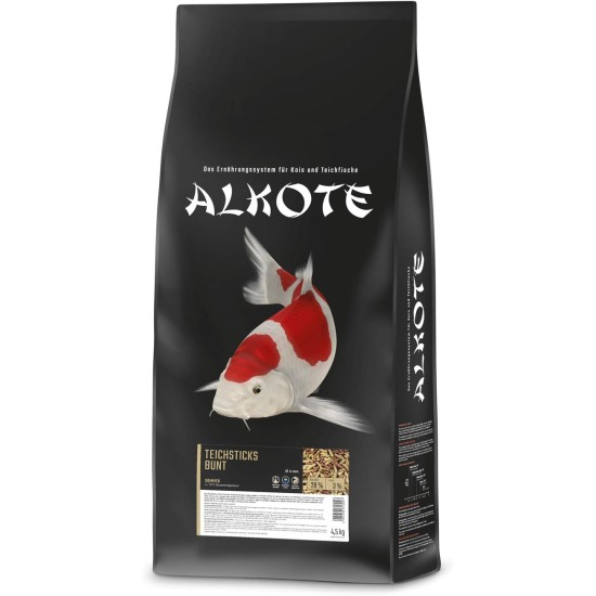 AL-KO-TE 1 Game Season Food for Koi Floating Sticks, 4 mm, Summer Pond Sticks 10lb AL-KO-TE 1 Game Season Food for Koi Floating Sticks, 4 mm, Summer Pond Sticks 10lb