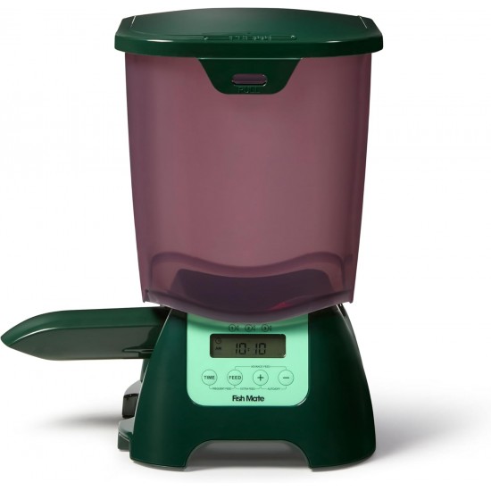 Fish Mate Automatic Pond Fish Feeder P7000 Rainproof 7 Litre Capacity Green Fish Mate Automatic Pond Fish Feeder P7000 Rainproof 7 Litre Capacity Green