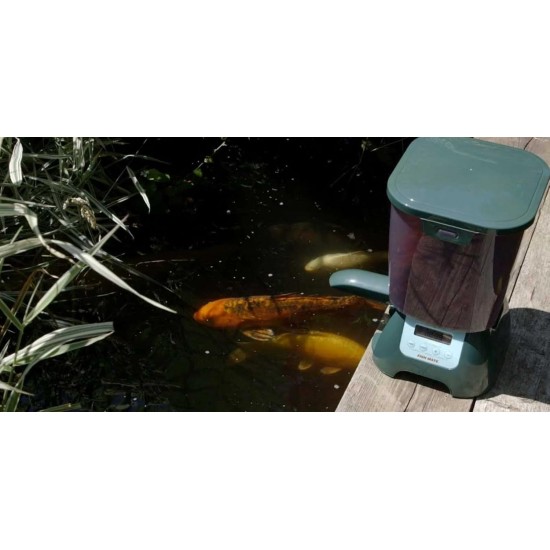 Fish Mate Automatic Pond Fish Feeder P7000 Rainproof 7 Litre Capacity Green Fish Mate Automatic Pond Fish Feeder P7000 Rainproof 7 Litre Capacity Green