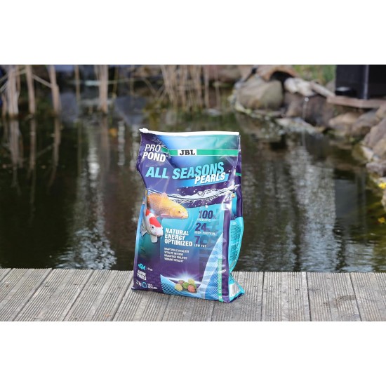 JBL PROPOND All Seasons Flakes 0.14 kg (1 L) | All Season Food Flakes for All Pond Fish | Healthy & Balanced Diet | Floating | from 10 °C JBL PROPOND All Seasons Flakes 0.14 kg (1 L) | All Season Food Flakes for All Pond Fish | Healthy & Balanced Diet | Floating | from 10 °C