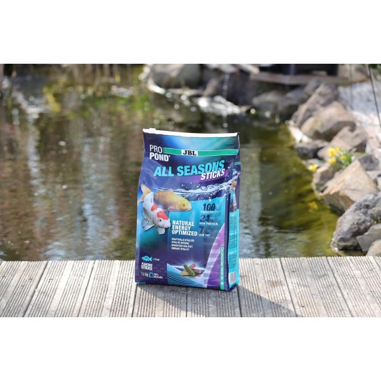 JBL PROPOND All Seasons Flakes 0.14 kg (1 L) | All Season Food Flakes for All Pond Fish | Healthy & Balanced Diet | Floating | from 10 °C JBL PROPOND All Seasons Flakes 0.14 kg (1 L) | All Season Food Flakes for All Pond Fish | Healthy & Balanced Diet | Floating | from 10 °C