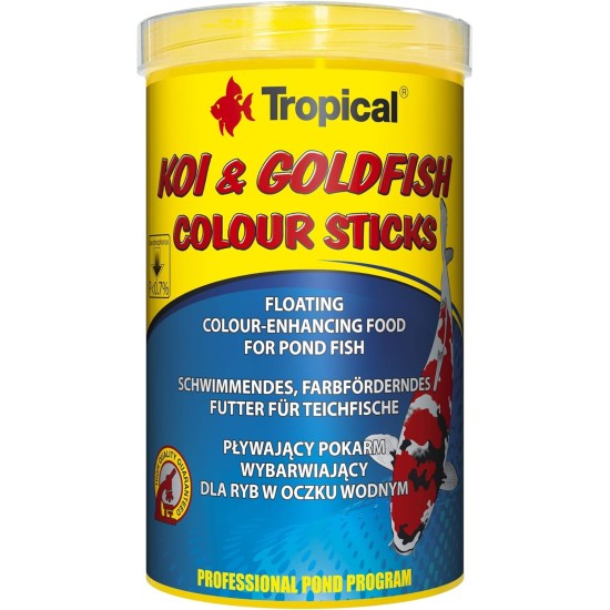 KOI & Goldfish Colour Sticks PUSZ 1000 ml / 80 g KOI & Goldfish Colour Sticks PUSZ 1000 ml / 80 g
