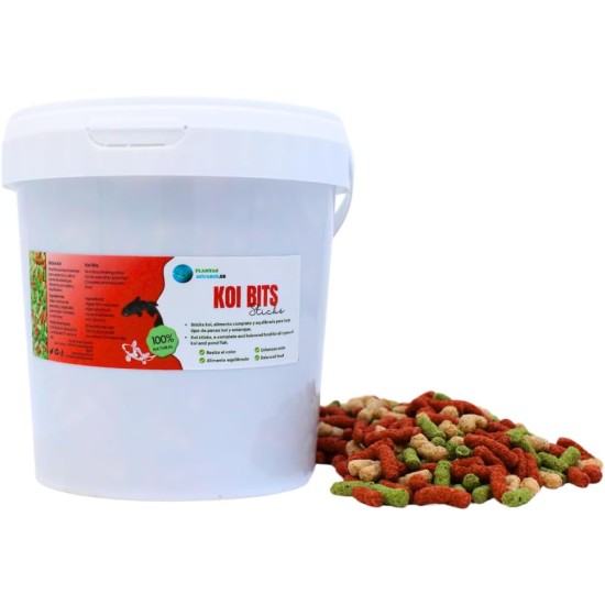 Koi Bits 1000ml Floating Pond Fish Food Nutrition Sticks Balanced Natural Nutrition Complete Food for All Types of Fish and Ornamental Carp in the Pond Koi Bits 1000ml Floating Pond Fish Food Nutrition Sticks Balanced Natural Nutrition Complete Food for All Types of Fish and Ornamental Carp in the Pond