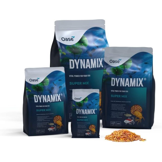 OASE Dynamix Super Mix 1 L Fish Food for Daily Feeding, Pond Fish Food for Balanced Nutrition for Mixed Pond Stock OASE Dynamix Super Mix 1 L Fish Food for Daily Feeding, Pond Fish Food for Balanced Nutrition for Mixed Pond Stock
