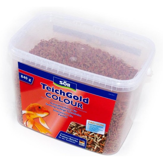 Söll 18800 Pond Gold Colour Sticks, 1 L - Proteins, Vitamins and Trace Elements for a Balanced Diet, Strengthening the Defences and Vital Pond Fish Söll 18800 Pond Gold Colour Sticks, 1 L - Proteins, Vitamins and Trace Elements for a Balanced Diet, Strengthening the Defences and Vital Pond Fish