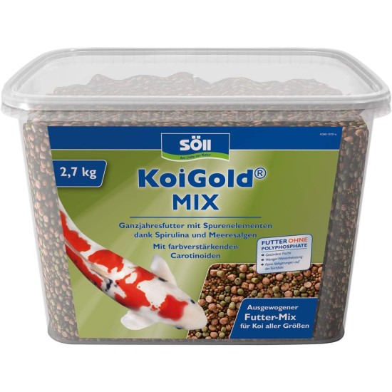Söll GmbH KoiGold Mix Complete Food for all Koi Koi Fish Food Garden Pond Söll GmbH KoiGold Mix Complete Food for all Koi Koi Fish Food Garden Pond