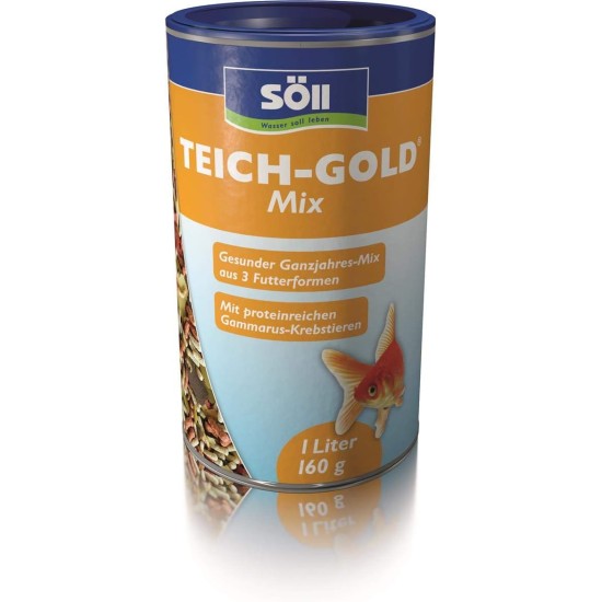 Söll GmbH Pond Gold Mix – Complete food for all ornamental fish – Fish food – For Garden Ponds Söll GmbH Pond Gold Mix – Complete food for all ornamental fish – Fish food – For Garden Ponds