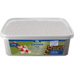 Söll KoiGold Mix, 3 L, Koi Food in Pellet Form (2-5 mm), Full Supply of All Koi, with Spirulina and Sea Algae, without Water Turbidity Söll KoiGold Mix, 3 L, Koi Food in Pellet Form (2-5 mm), Full Supply of All Koi, with Spirulina and Sea Algae, without Water Turbidity