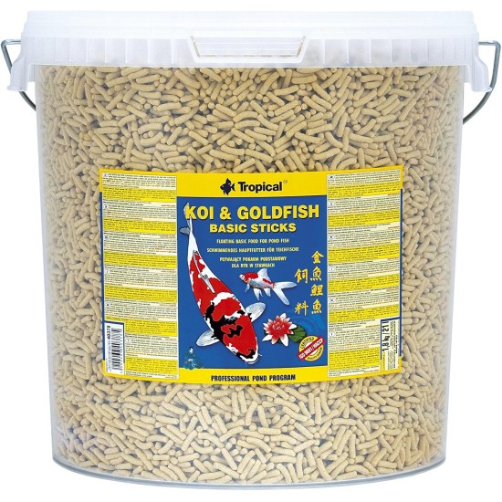 TROPICAL Koi and Goldfish Basic Sticks, Single Pack 1 x 4 Kg TROPICAL Koi and Goldfish Basic Sticks, Single Pack 1 x 4 Kg