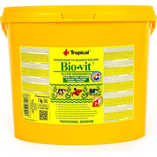 TROPICAL Pond Flakes Aquarium Food 1 L TROPICAL Pond Flakes Aquarium Food 1 L