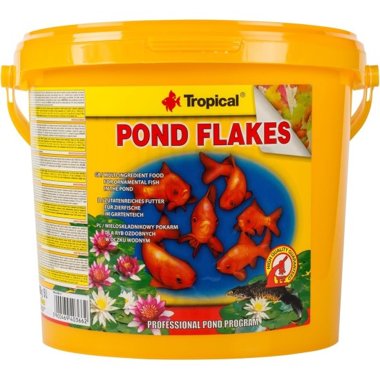 TROPICAL Pond Flakes Aquarium Food 1 L TROPICAL Pond Flakes Aquarium Food 1 L