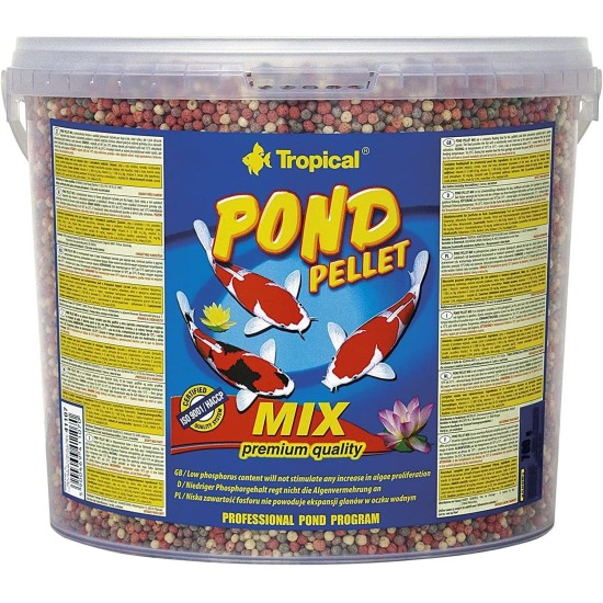 TROPICAL Pond Pellet Mix, Pack of 1, (1 x 5 l) TROPICAL Pond Pellet Mix, Pack of 1, (1 x 5 l)