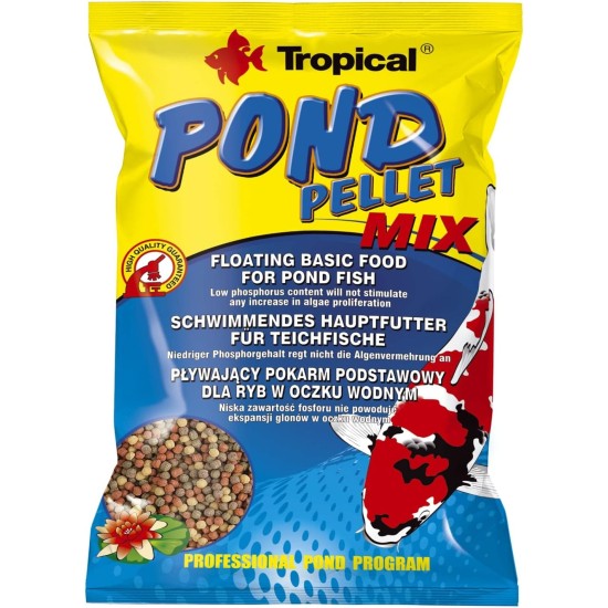 TROPICAL Pond Pellet Mix, Pack of 1, (1 x 5 l) TROPICAL Pond Pellet Mix, Pack of 1, (1 x 5 l)