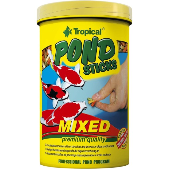 TROPICAL Pond Sticks Mixed Pack (1 x 4 Kg TROPICAL Pond Sticks Mixed Pack (1 x 4 Kg