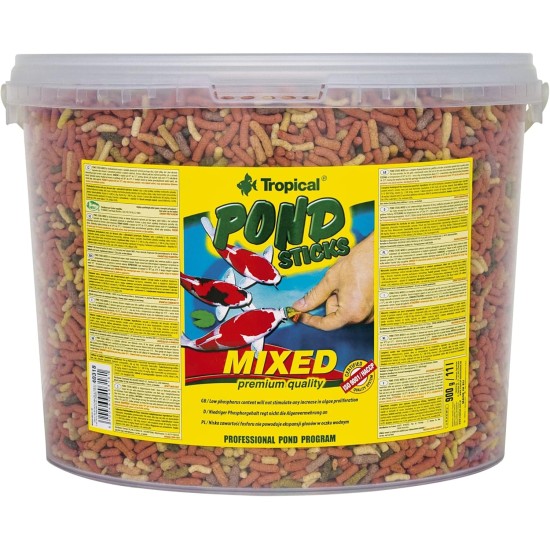 TROPICAL Pond Sticks Mixed Pack (1 x 4 Kg TROPICAL Pond Sticks Mixed Pack (1 x 4 Kg