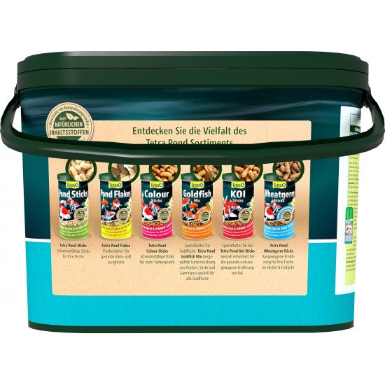 Tetra Pond Colour Sticks Fish Food for Pond Fish for Natural Colour Splendor and Clear Water in the Pond, 7 L Bucket Tetra Pond Colour Sticks Fish Food for Pond Fish for Natural Colour Splendor and Clear Water in the Pond, 7 L Bucket