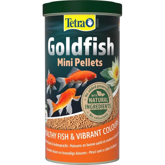 Tetra Pond Goldfish Main Food for All Goldfish and Cold water Fish in the Garden Pond Various Varieties, 1 L, multicoloured Tetra Pond Goldfish Main Food for All Goldfish and Cold water Fish in the Garden Pond Various Varieties, 1 L, multicoloured