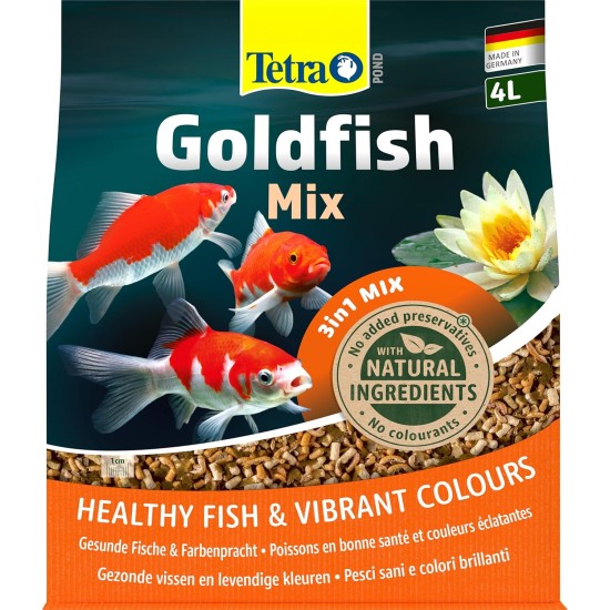 Tetra Pond Goldfish Main Food for All Goldfish and Cold water Fish in the Garden Pond Various Varieties, 1 L, multicoloured Tetra Pond Goldfish Main Food for All Goldfish and Cold water Fish in the Garden Pond Various Varieties, 1 L, multicoloured