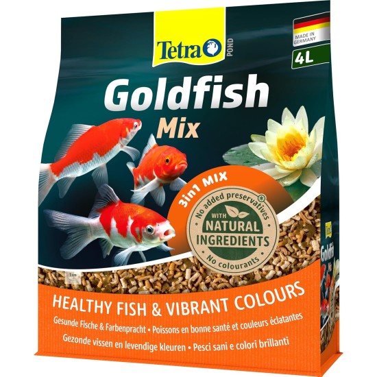 Tetra Pond Goldfish Main Food for All Goldfish and Cold water Fish in the Garden Pond Various Varieties, 1 L, multicoloured Tetra Pond Goldfish Main Food for All Goldfish and Cold water Fish in the Garden Pond Various Varieties, 1 L, multicoloured