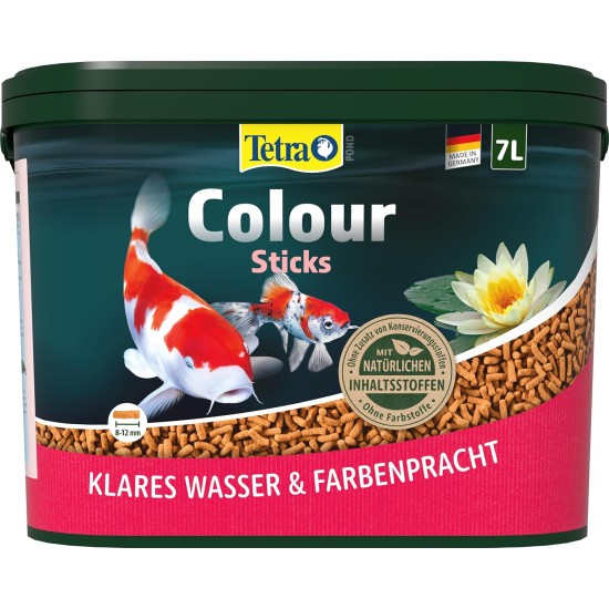 Tetra Pond Koi Sticks Koi Food for Colourful Fish and Improved Water Quality, 7 L Bucket Tetra Pond Koi Sticks Koi Food for Colourful Fish and Improved Water Quality, 7 L Bucket