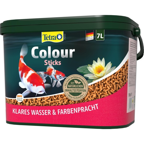 Tetra Pond Koi Sticks Koi Food for Colourful Fish and Improved Water Quality, 7 L Bucket Tetra Pond Koi Sticks Koi Food for Colourful Fish and Improved Water Quality, 7 L Bucket