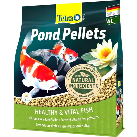 Tetra Pond Pellets Mini, Complete Fish Food for Smaller Pond Fish, 1 Litre Tetra Pond Pellets Mini, Complete Fish Food for Smaller Pond Fish, 1 Litre