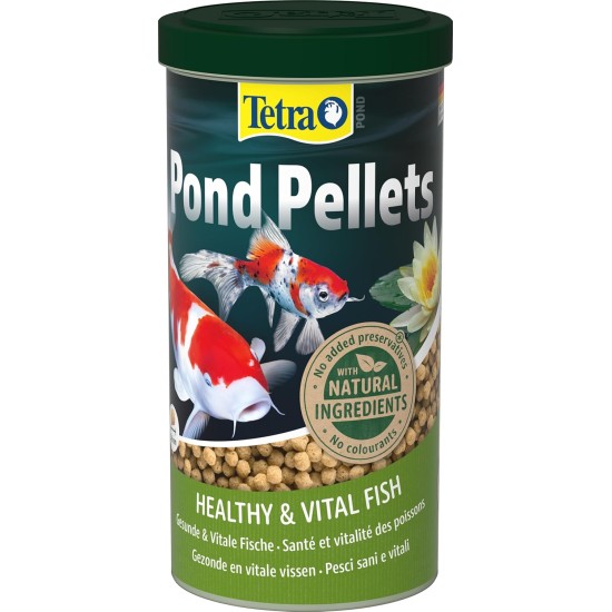 Tetra Pond Pellets Mini, Complete Fish Food for Smaller Pond Fish, 1 Litre Tetra Pond Pellets Mini, Complete Fish Food for Smaller Pond Fish, 1 Litre