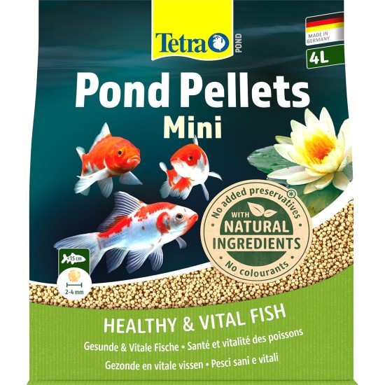 Tetra Pond Pellets Mini, Complete Fish Food for Smaller Pond Fish, 1 Litre Tetra Pond Pellets Mini, Complete Fish Food for Smaller Pond Fish, 1 Litre