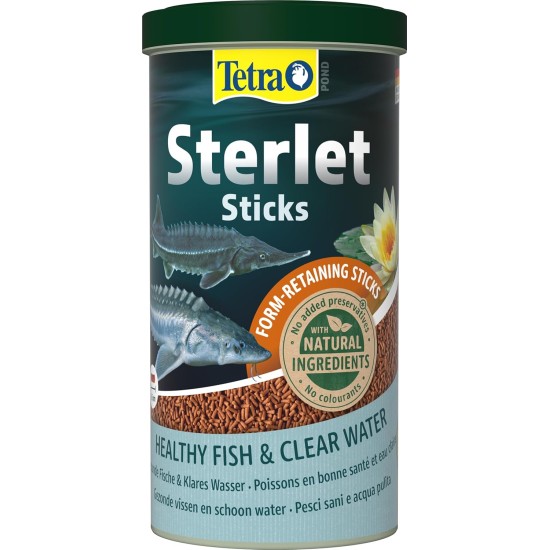 Tetra Pond Sterlet Sticks, Complete Fish Food for Sturgeons and Sterlets, Rapidly Sinking Sticks, 1 Litre Tetra Pond Sterlet Sticks, Complete Fish Food for Sturgeons and Sterlets, Rapidly Sinking Sticks, 1 Litre
