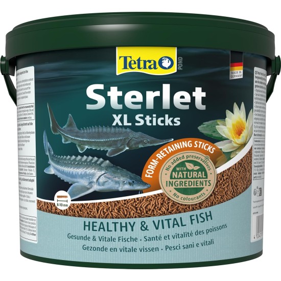 Tetra Pond Sterlet Sticks, Complete Fish Food for Sturgeons and Sterlets, Rapidly Sinking Sticks, 1 Litre Tetra Pond Sterlet Sticks, Complete Fish Food for Sturgeons and Sterlets, Rapidly Sinking Sticks, 1 Litre