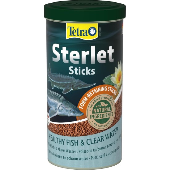 Tetra Pond Sterlet Sticks, Complete Fish Food for Sturgeons and Sterlets, Rapidly Sinking Sticks, 1 Litre Tetra Pond Sterlet Sticks, Complete Fish Food for Sturgeons and Sterlets, Rapidly Sinking Sticks, 1 Litre