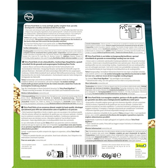 Tetra Pond Sticks Fish Food for All Pond Fish, Supports Healthy Fish and Clear Water in the Pond, 10 L Bucket Tetra Pond Sticks Fish Food for All Pond Fish, Supports Healthy Fish and Clear Water in the Pond, 10 L Bucket