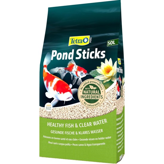 Tetra Pond Sticks Fish Food for All Pond Fish, Supports Healthy Fish and Clear Water in the Pond, 10 L Bucket Tetra Pond Sticks Fish Food for All Pond Fish, Supports Healthy Fish and Clear Water in the Pond, 10 L Bucket