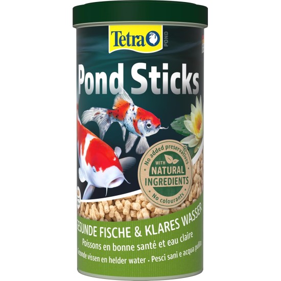 Tetra Pond Sticks Fish Food for All Pond Fish, Supports Healthy Fish and Clear Water in the Pond, 10 L Bucket Tetra Pond Sticks Fish Food for All Pond Fish, Supports Healthy Fish and Clear Water in the Pond, 10 L Bucket