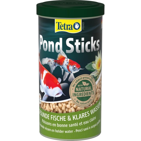 Tetra Pond Sticks Fish Food for All Pond Fish, Supports Healthy Fish and Clear Water in the Pond, 10 L Bucket Tetra Pond Sticks Fish Food for All Pond Fish, Supports Healthy Fish and Clear Water in the Pond, 10 L Bucket