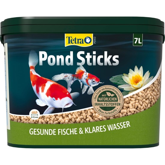 Tetra Pond Sticks, Fish Food for Pond Fish, for Healthy Fish and Clear Water in the Garden Pond, Various Sizes Tetra Pond Sticks, Fish Food for Pond Fish, for Healthy Fish and Clear Water in the Garden Pond, Various Sizes