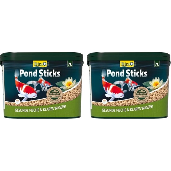 Tetra Pond Sticks, Fish Food for Pond Fish, for Healthy Fish and Clear Water in the Garden Pond, Various Sizes Tetra Pond Sticks, Fish Food for Pond Fish, for Healthy Fish and Clear Water in the Garden Pond, Various Sizes