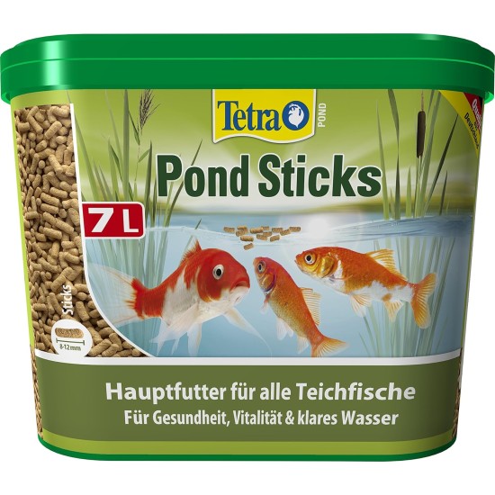 Tetra Pond Sticks, Fish Food for Pond Fish, for Healthy Fish and Clear Water in the Garden Pond, Various Sizes Tetra Pond Sticks, Fish Food for Pond Fish, for Healthy Fish and Clear Water in the Garden Pond, Various Sizes