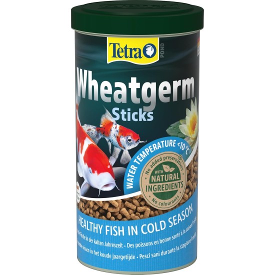 Tetra Pond Wheat Germ Sticks, Pond Fish Food Specially Formulated for Cold Weather Feeding, 7 Litre Tetra Pond Wheat Germ Sticks, Pond Fish Food Specially Formulated for Cold Weather Feeding, 7 Litre