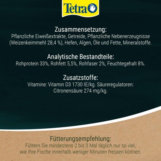 Tetra Pond Wheat Germ Sticks, Pond Fish Food Specially Formulated for Cold Weather Feeding, 7 Litre Tetra Pond Wheat Germ Sticks, Pond Fish Food Specially Formulated for Cold Weather Feeding, 7 Litre